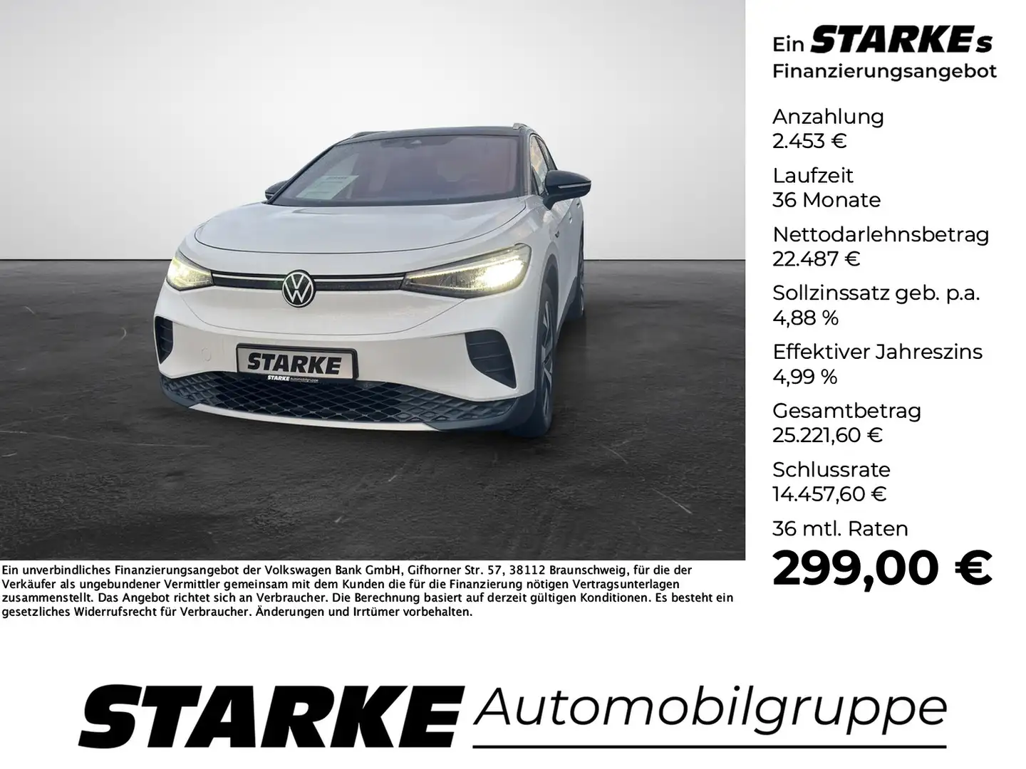 Volkswagen ID.4 Pro Performance 1St Edition Weiß - 1