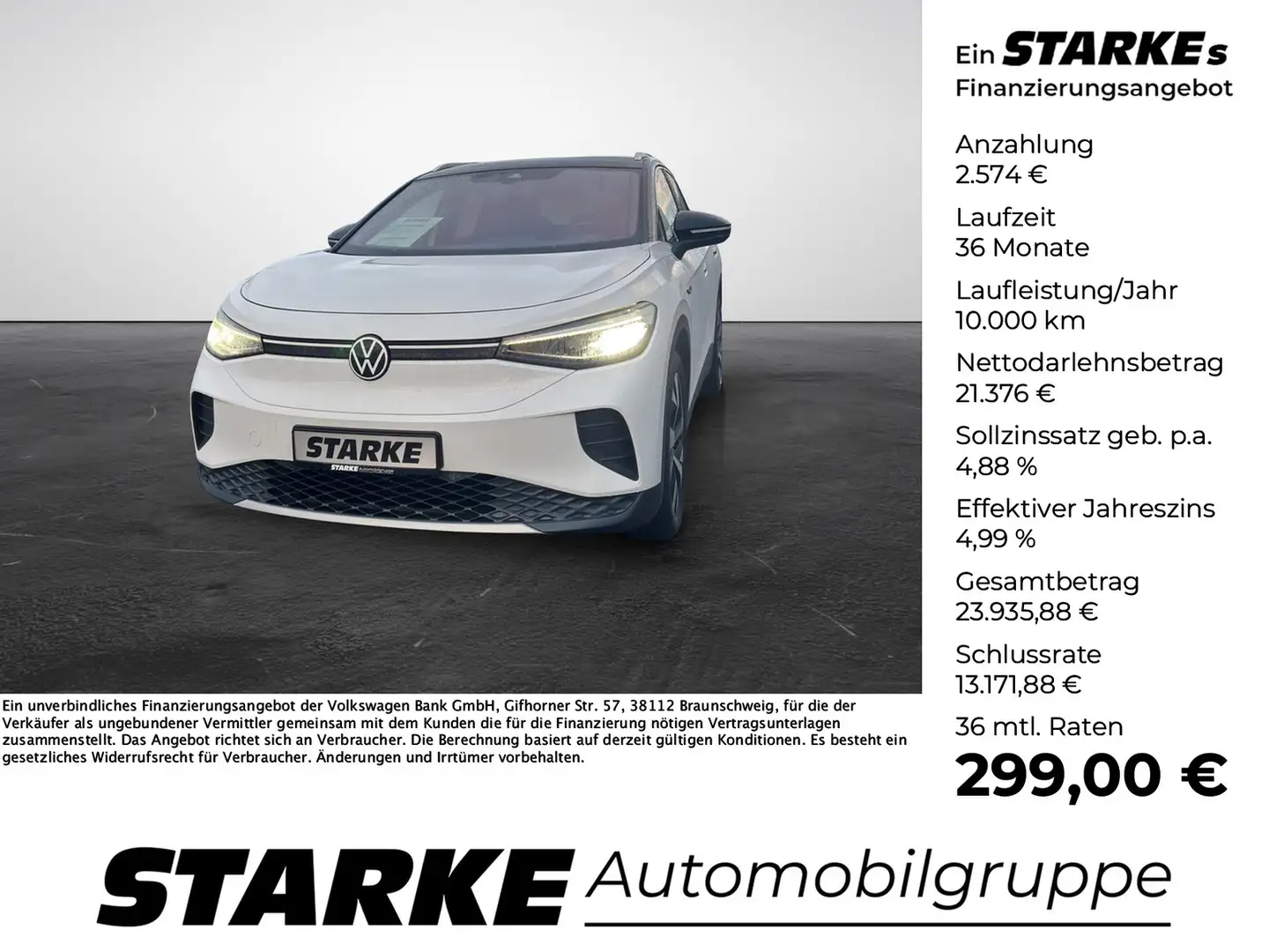 Volkswagen ID.4 Pro Performance 1St Edition Weiß - 1