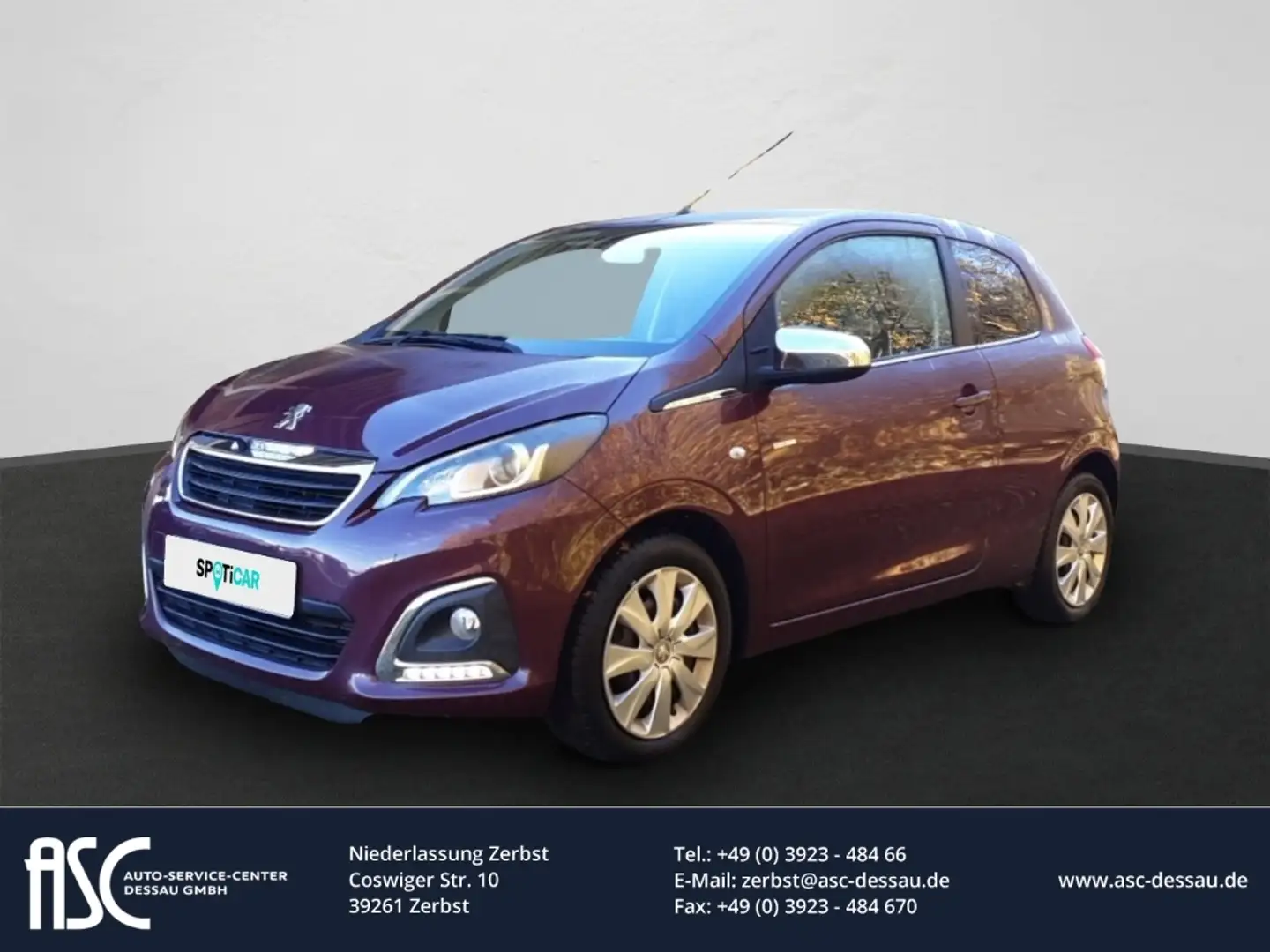 Peugeot 108 STYLE PURTE82 3T Klima,SHZ,Bluetooth Violett - 1