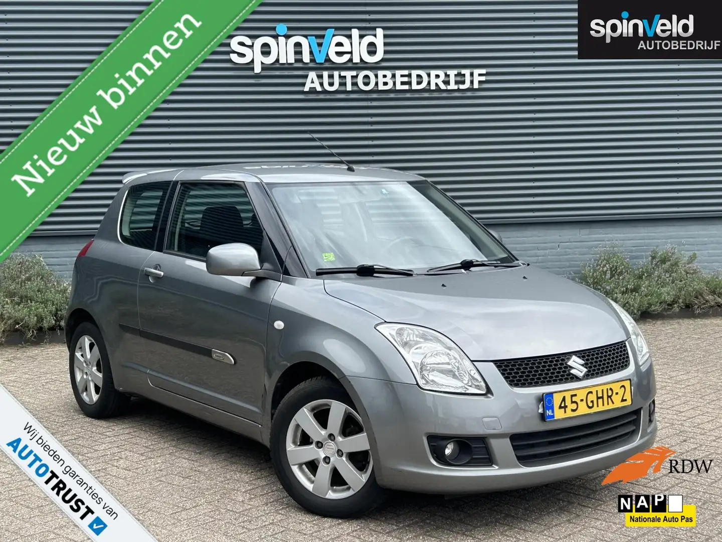 Suzuki Swift 1.3 Exclusive BJ'08 NAP NL AIRCO ELEKPAKKET Grijs - 1