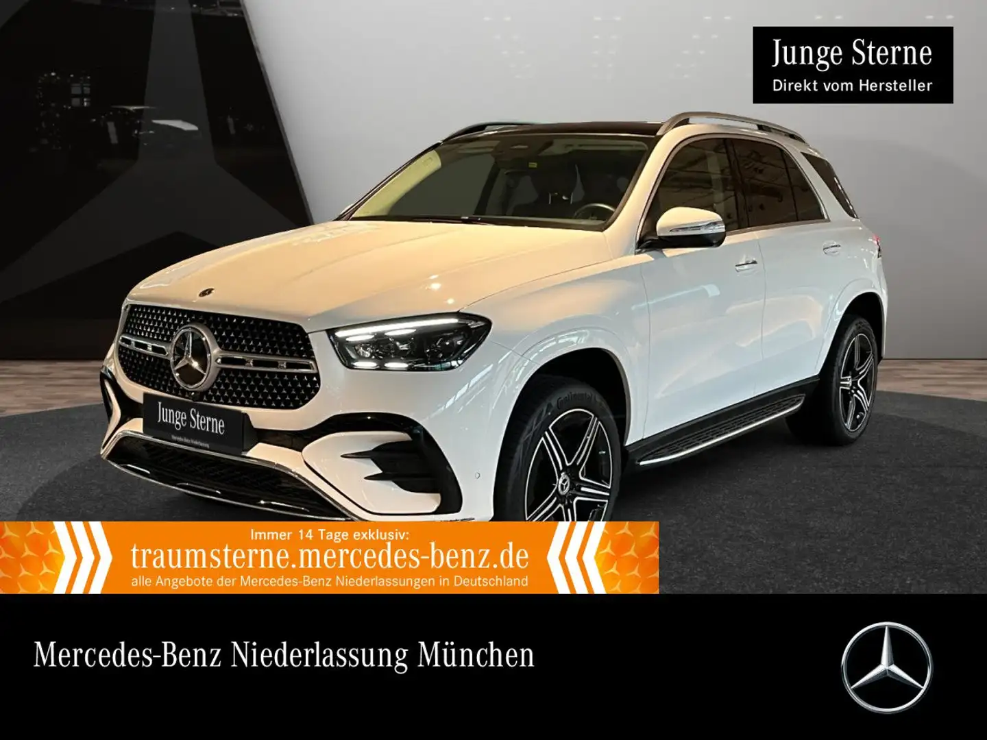 Mercedes-Benz GLE 300 d 4M AMG+PANO+360+AHK+MULTIBEAM+SPUR+TOTW Alb - 1