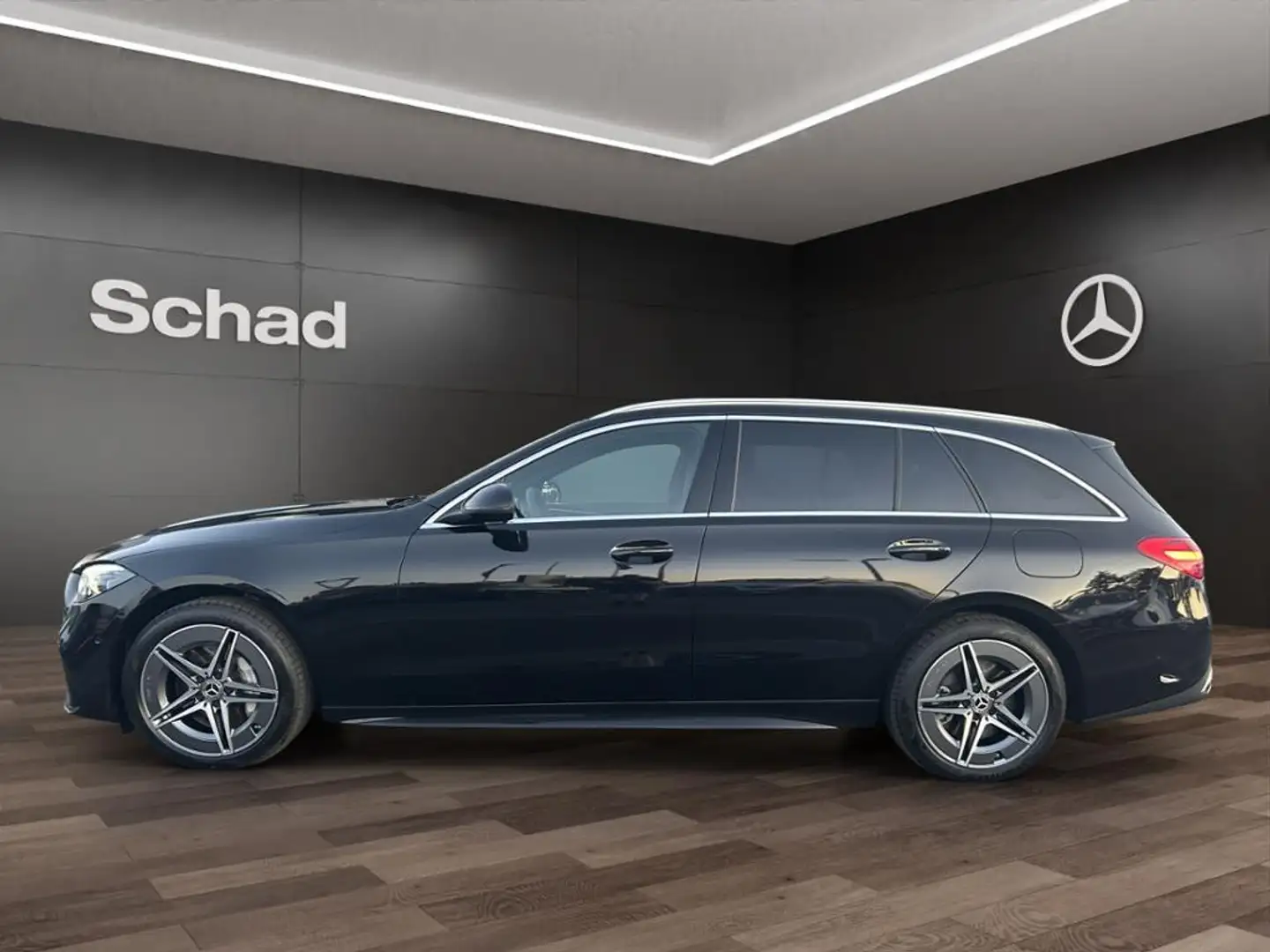 Mercedes-Benz C 300 e T  AMG+MBUX+DIGI LED+PANO+DISTR+AHK+AMBI Schwarz - 2
