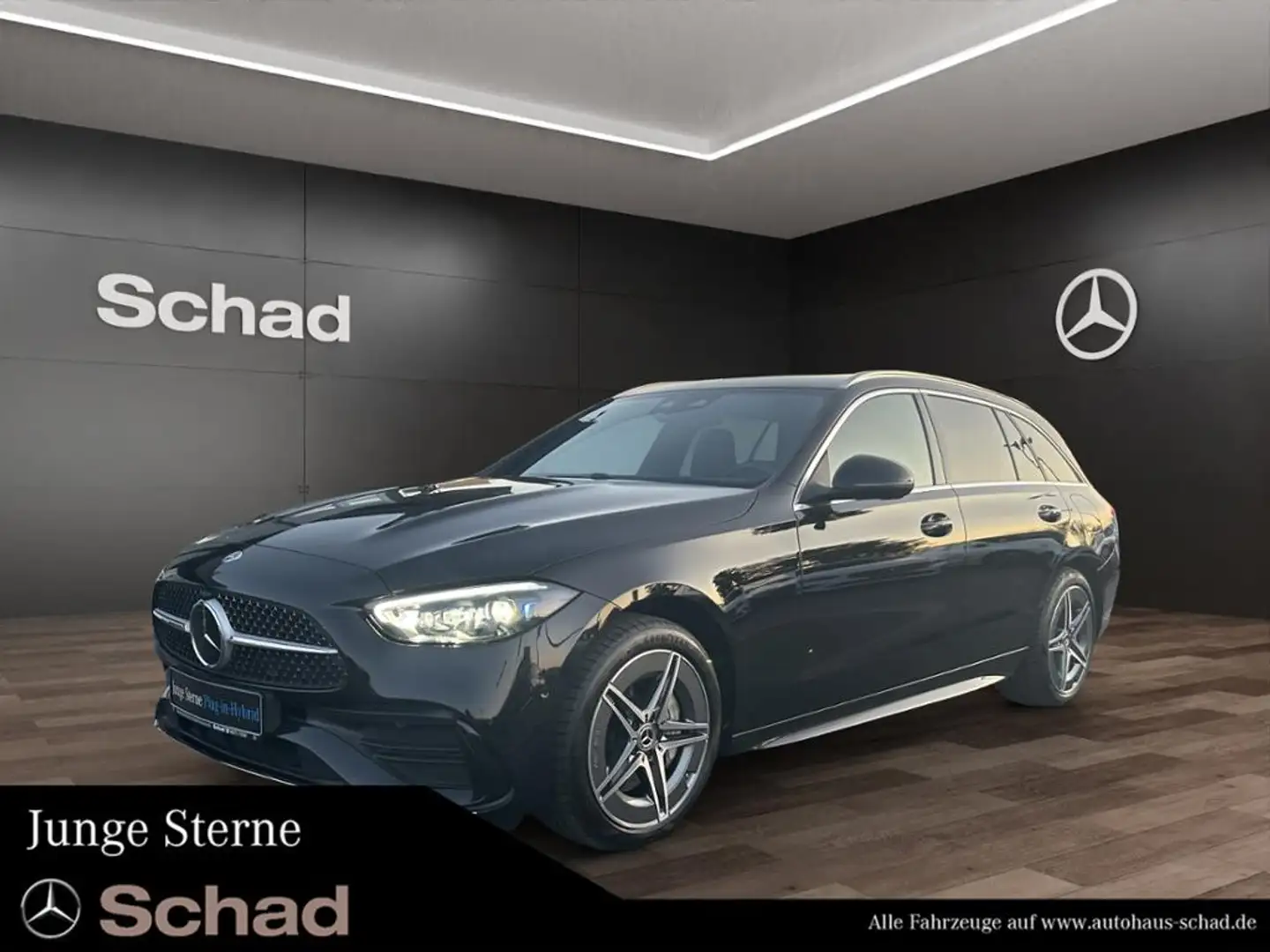 Mercedes-Benz C 300 e T  AMG+MBUX+DIGI LED+PANO+DISTR+AHK+AMBI Schwarz - 1