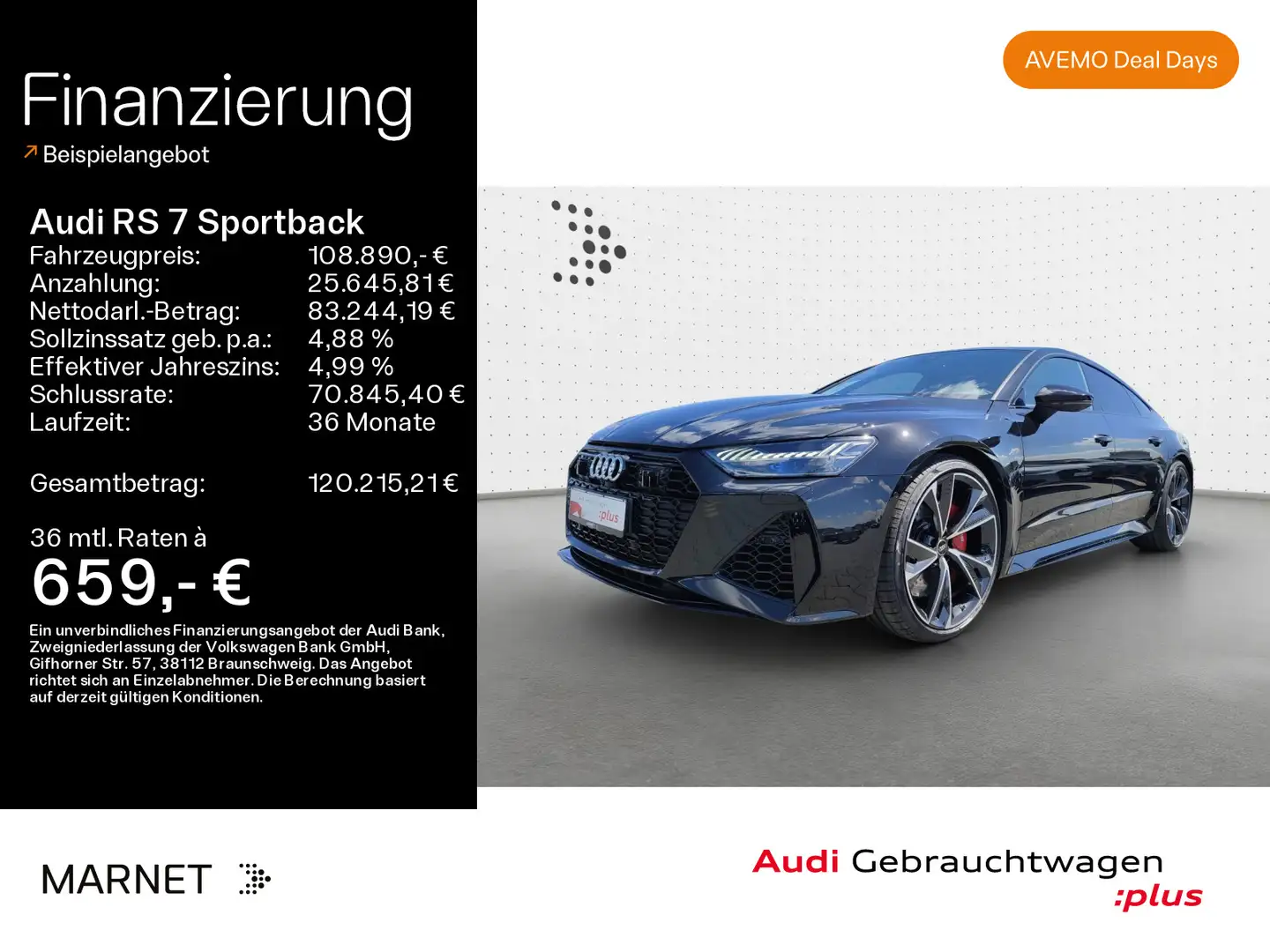 Audi RS7 performance quattro*Navi*Matrix*B Nero - 1