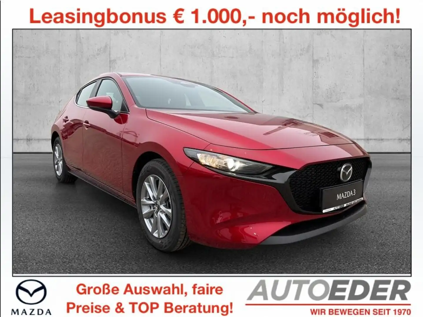 Mazda 3 Mazda3 e-Skyactiv-G140 Prime-Line Rot - 1