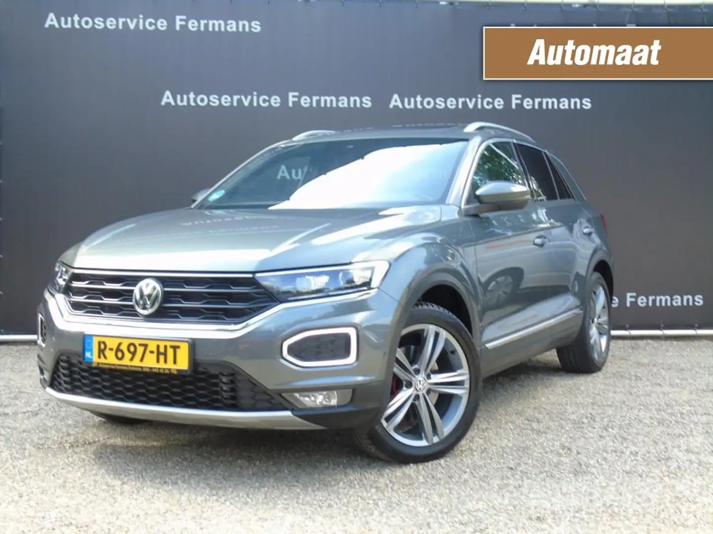 Volkswagen T-Roc 2.0TSI 4Motion - 2018 - 59DKM -Navi-Panodak-Leder- Grijs - 1