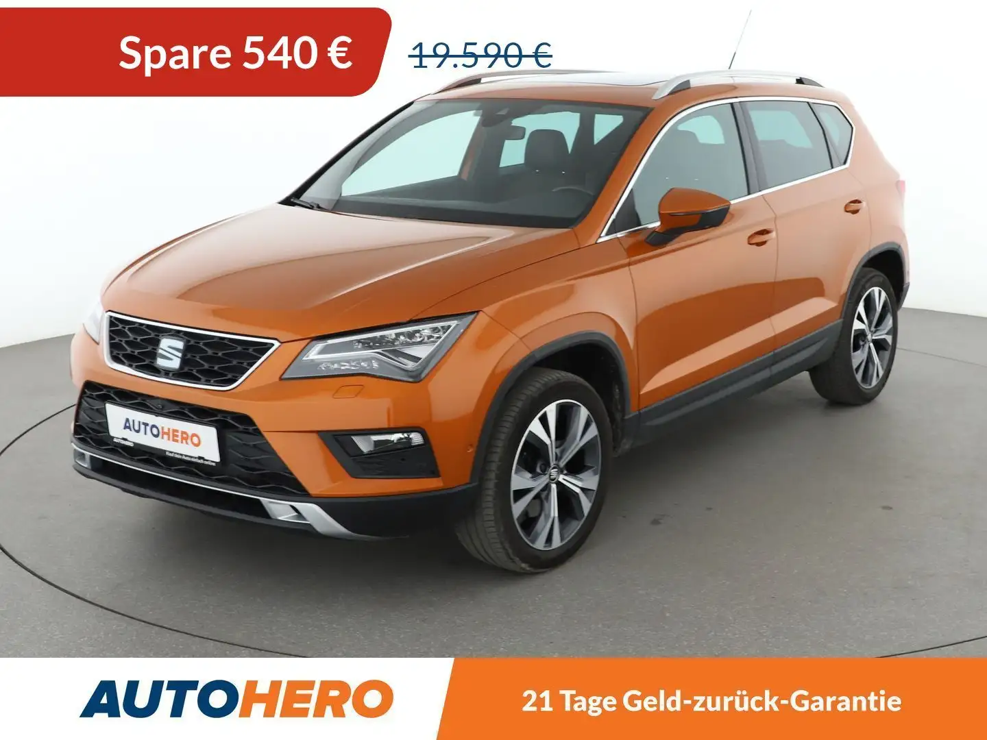 SEAT Ateca 1.4 TSI ACT Xcellence Aut.*LED*NAVI*ACC*CAM*PDC* Orange - 1