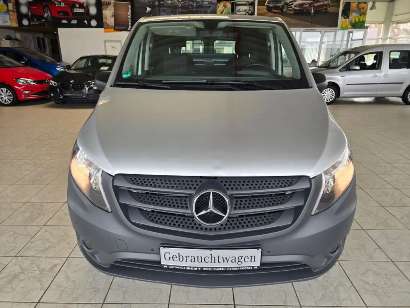 Mercedes-Benz Vito Kasten 119 CDI/BT 4x4 lang NAVI KLIMA AHK Silber - 2