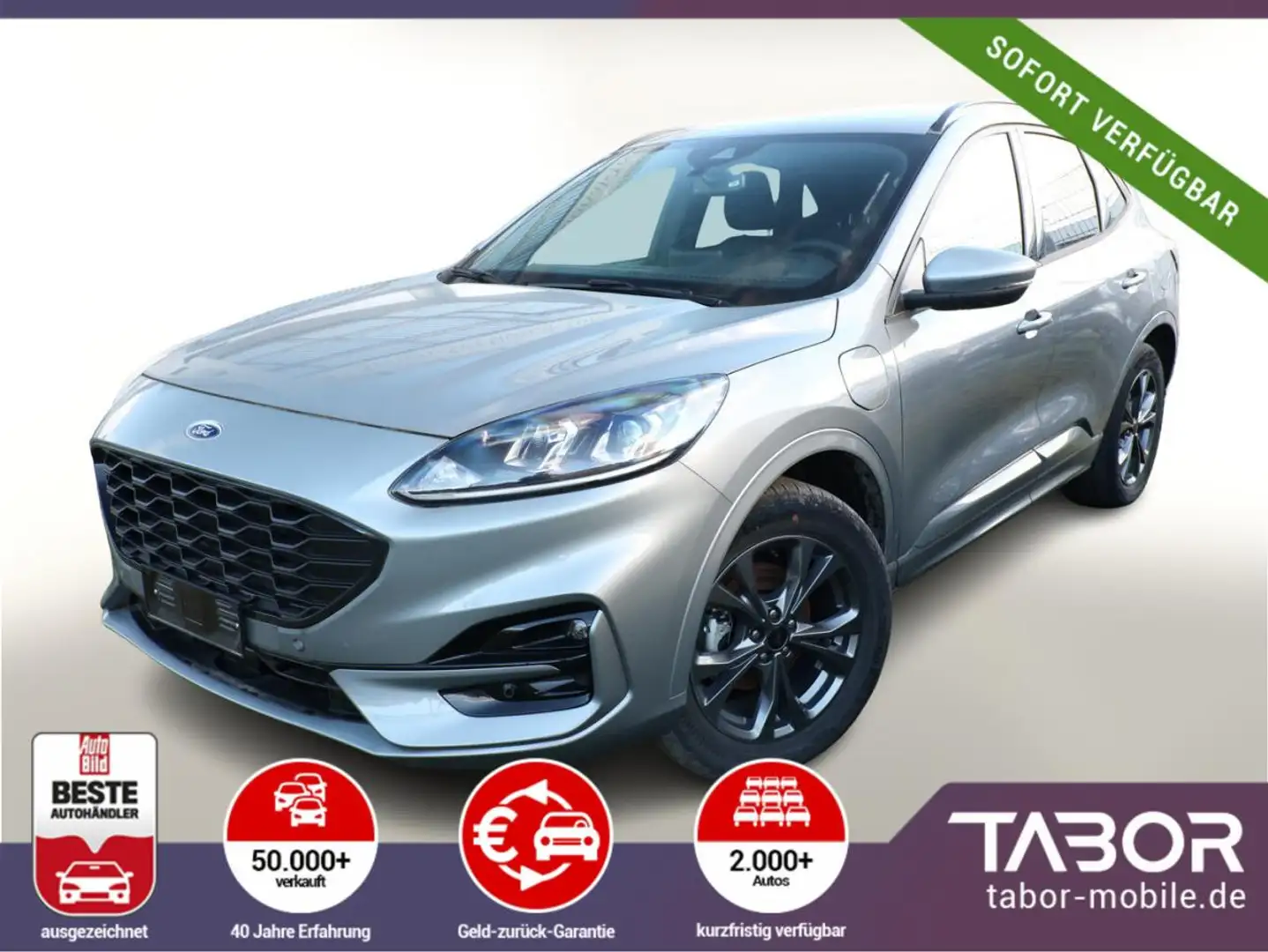 Ford Kuga 2.5 PHEV 225 CVT ST-Line AHK Kam PDC Temp Silber - 1
