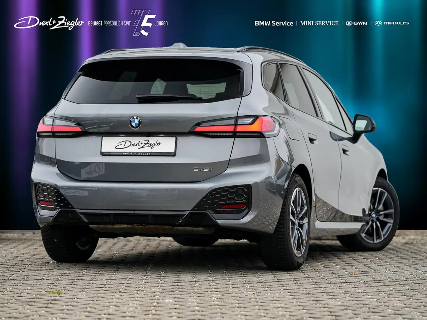 BMW 218 218i Active Tourer M-Sport AHK AdLED PANO KoZg Grau - 2