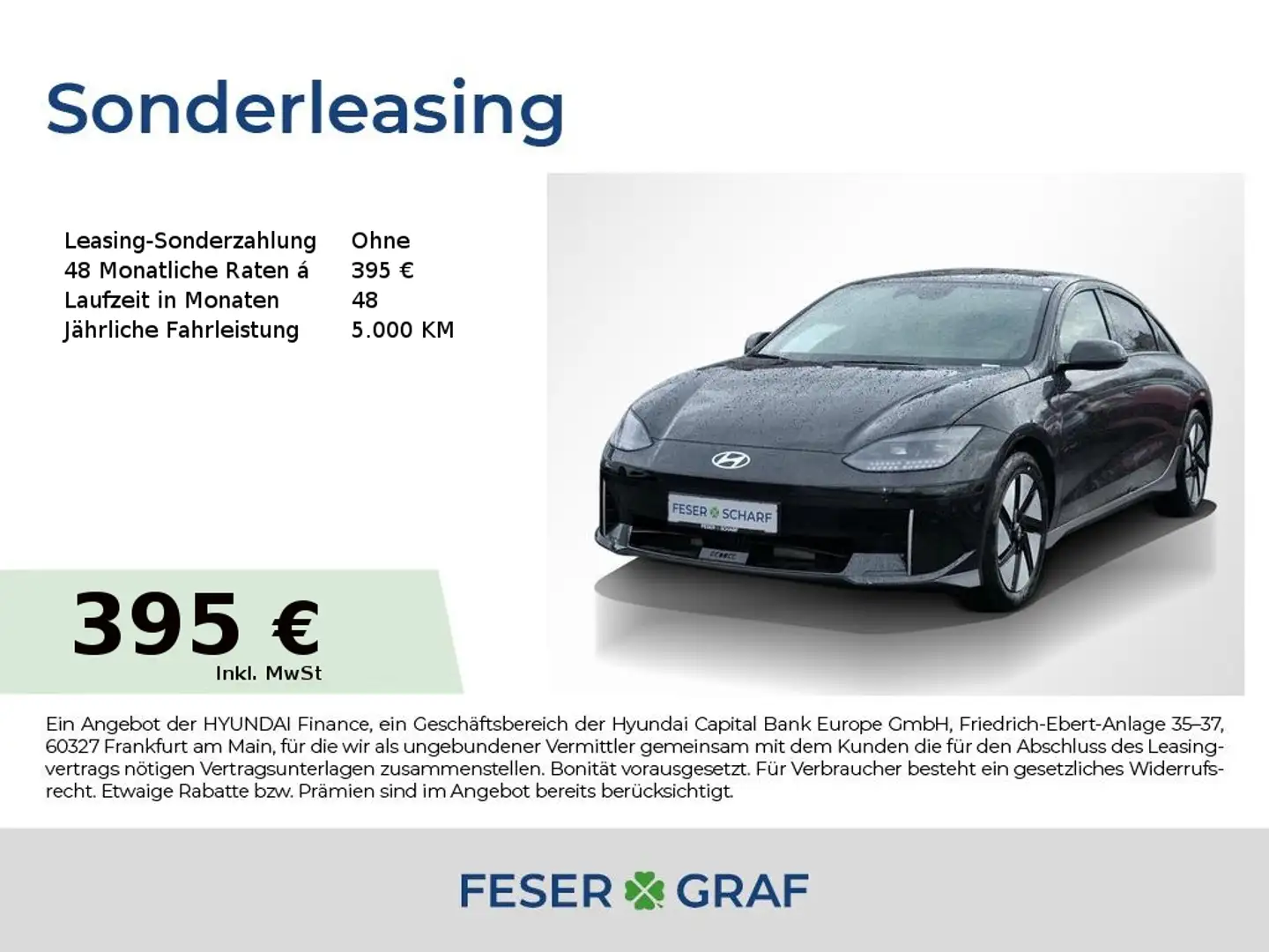 Hyundai IONIQ 6 TECHNIQ-PAKET 4WD NAVI KAMERA CARPLAY Blau - 1