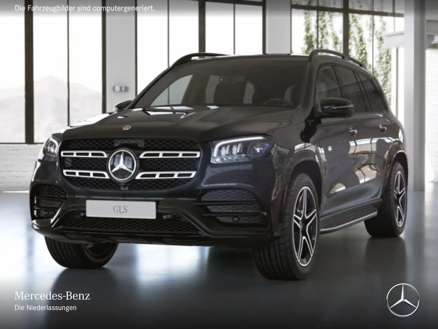 Mercedes-Benz GLS 400 d 4M AMG+NIGHT+PANO+360+MULTIBEAM+FAHRASS Zwart - 2