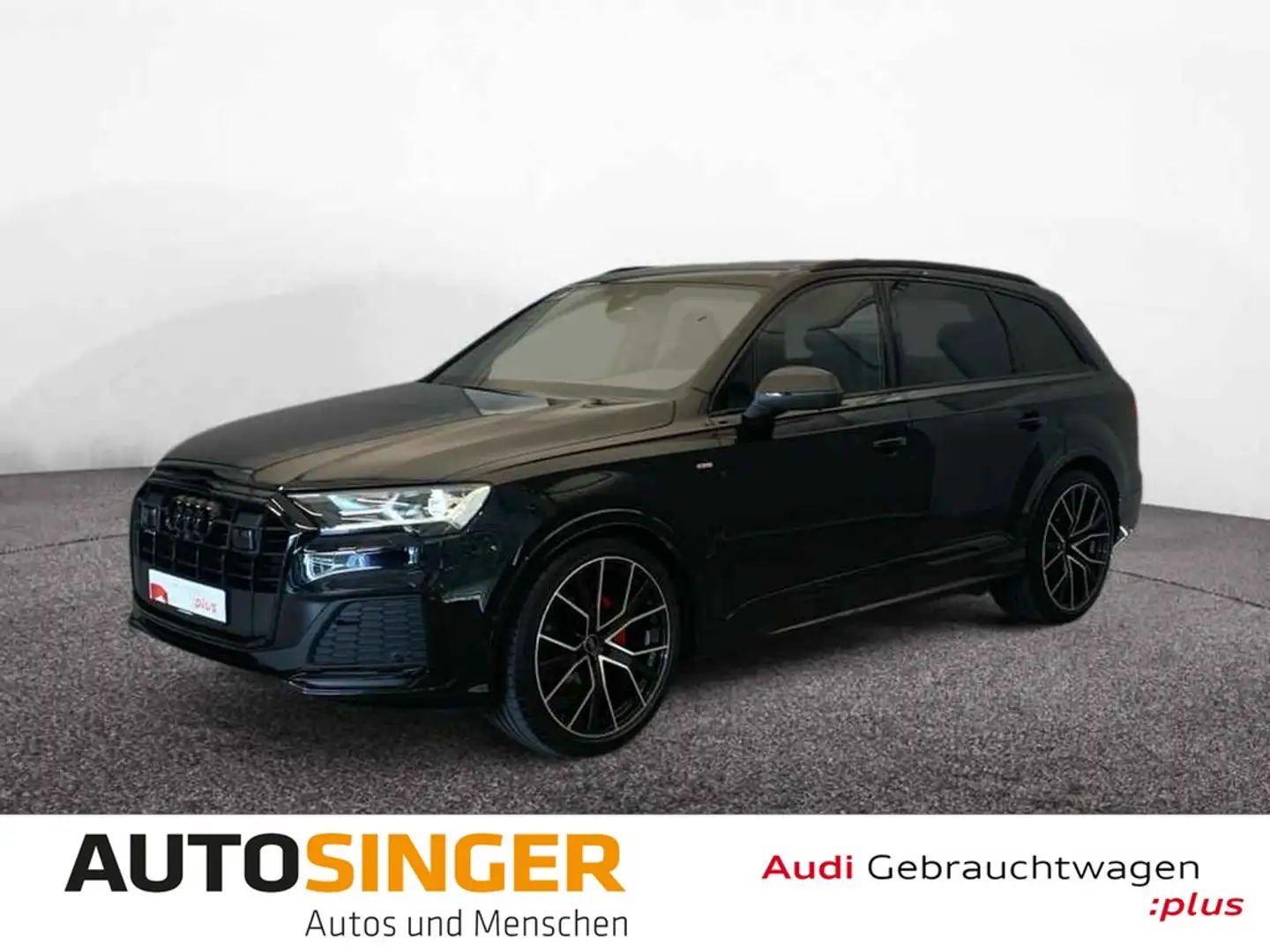 Audi Q7 50 TDI 2x S line qua *STDHZ*AHK*LUFT*B&O*360* Schwarz - 1