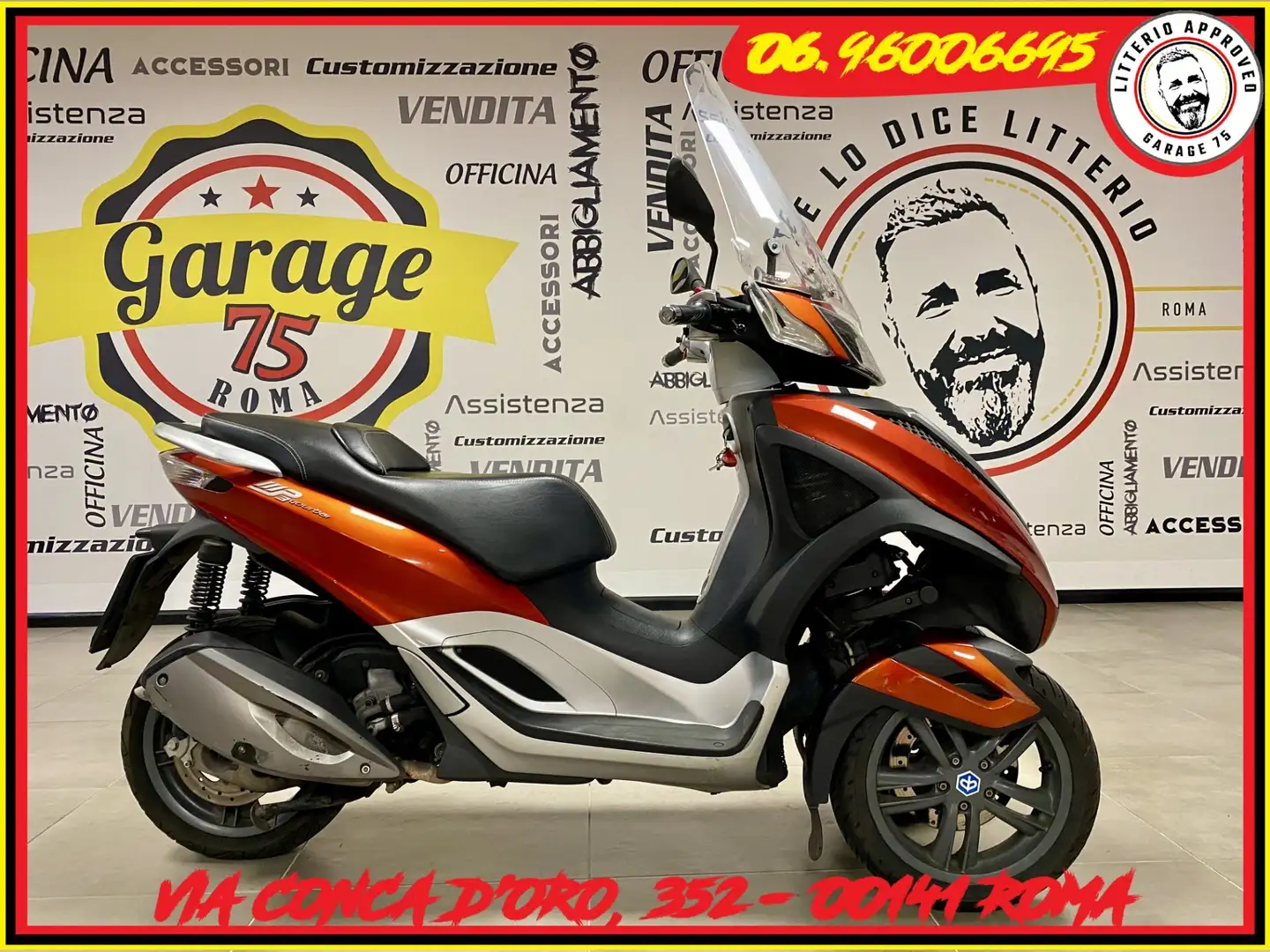 Piaggio MP3 300 Oranje - 1