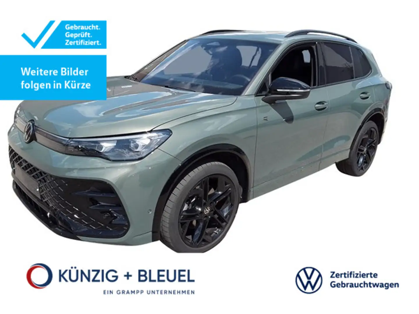Volkswagen Tiguan R-Line 2,0 TDI 193PS DSG*4M*Nav*AHK*StHz* Grün - 1