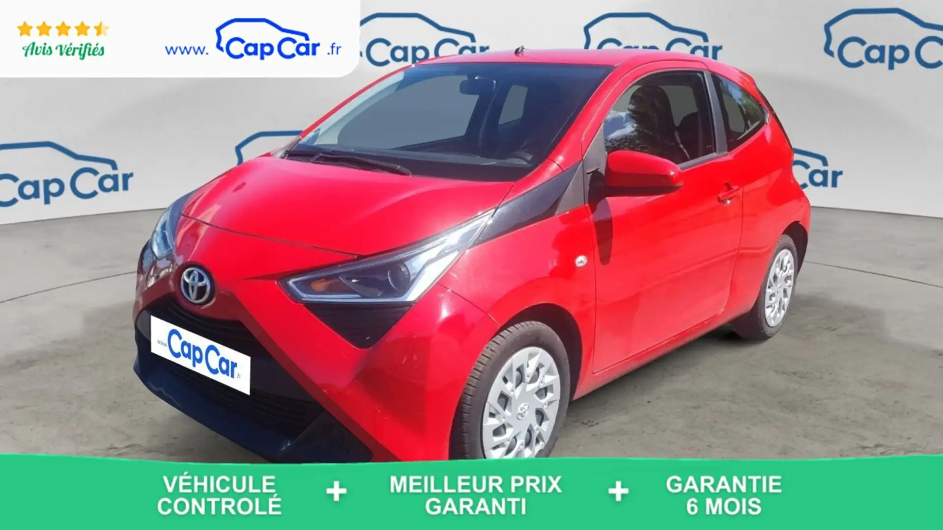 Toyota Aygo 1.0 VVT-I 72 X-Play - Entretien constructeur Rouge - 1