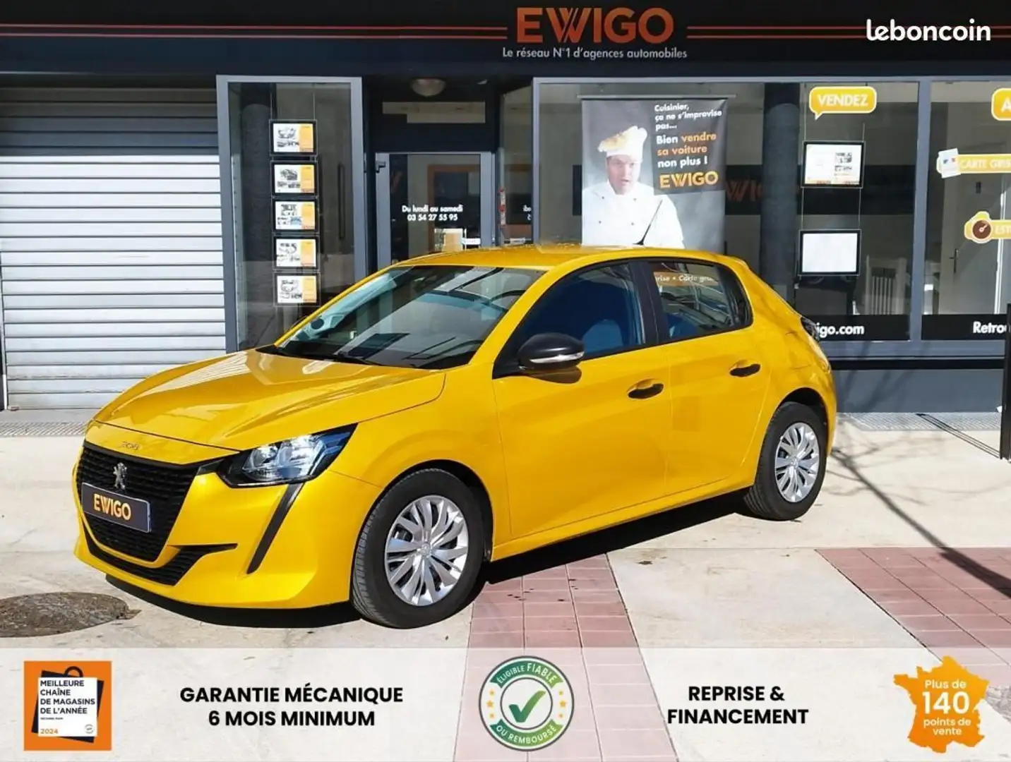 Peugeot 208 1.2 75CH LIKE START-STOP ENTRETIEN COMPLET Jaune - 1