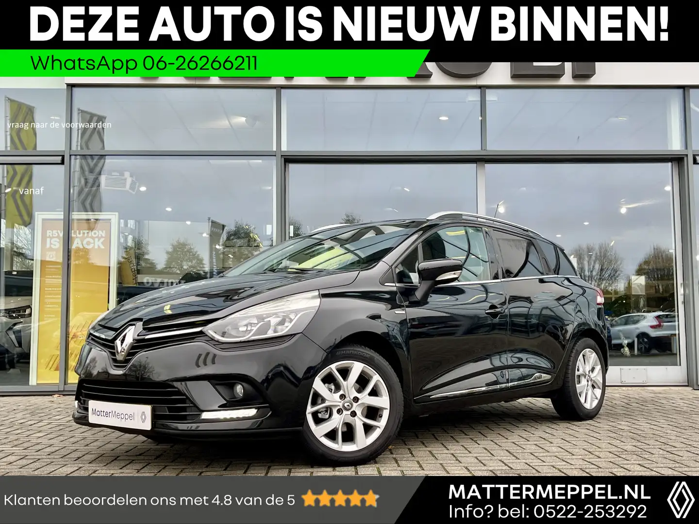 Renault Clio Estate 0.9 TCe 90 Limited Navigatie | Parkeersenso Zwart - 1