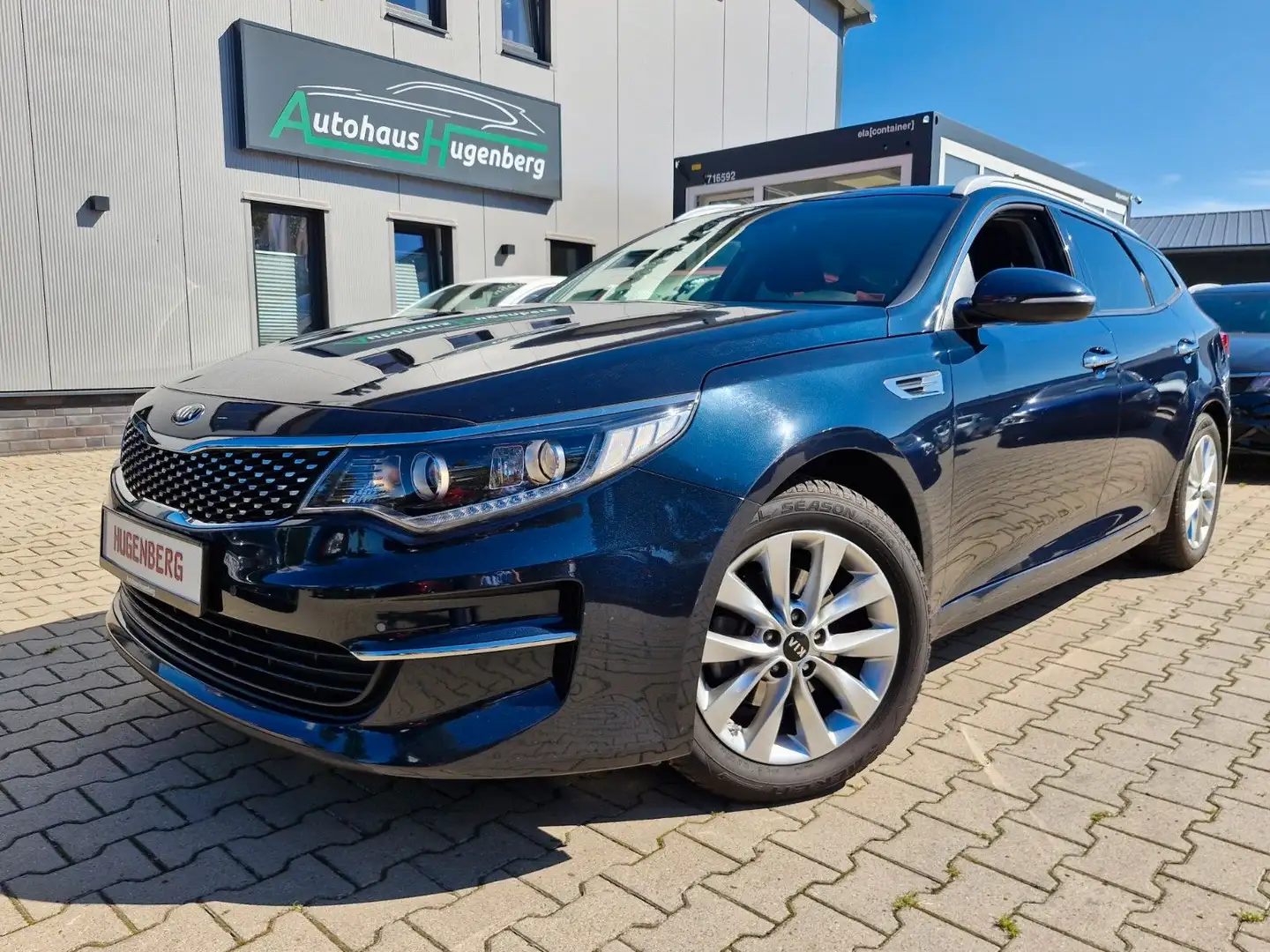 Kia Optima SW Vision Automatik Anhängerkupplung Allw Blau - 2