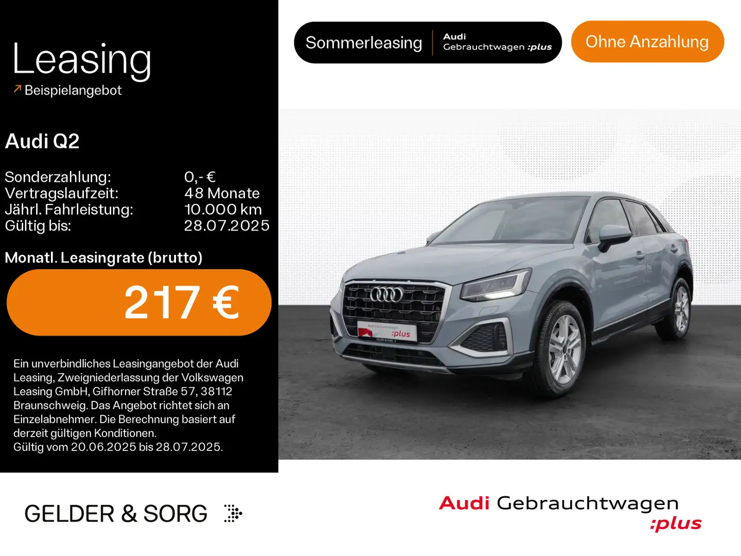 Audi Q2 30 TFSI advanced LED*AHK*Tempomat Grau - 1