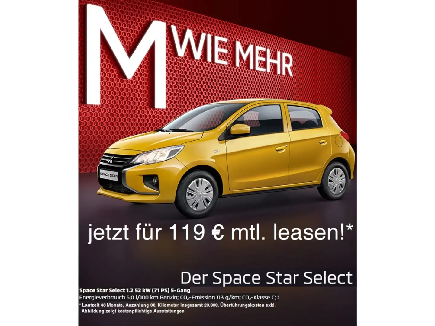 Mitsubishi Space Star Select 1.2 Klima Freispr. ZV, DAB Radio Weiß - 2