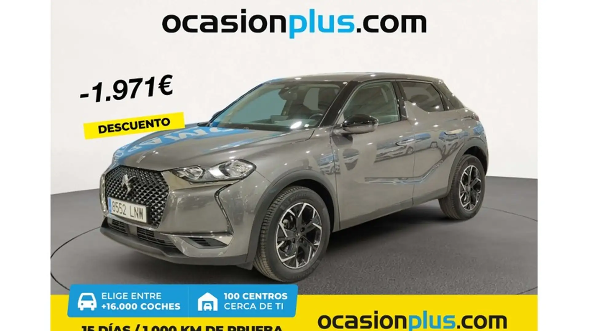 DS Automobiles DS 3 Crossback BlueHDi So Chic 110 Gris - 1