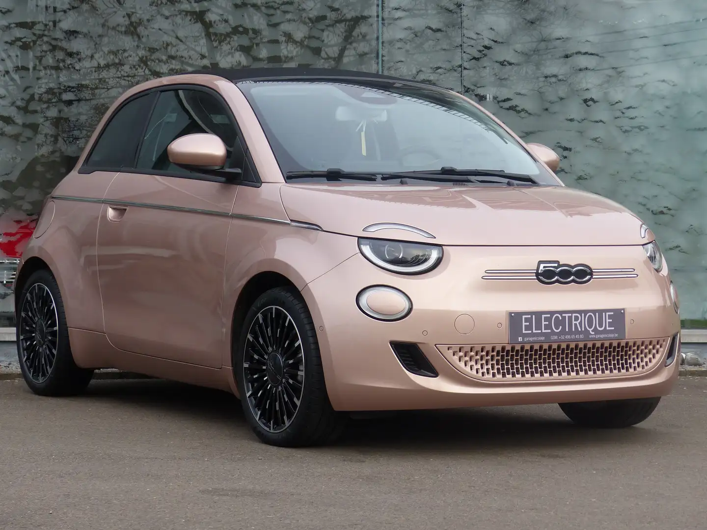 Fiat 500C 42 kWh Icon Brons - 1