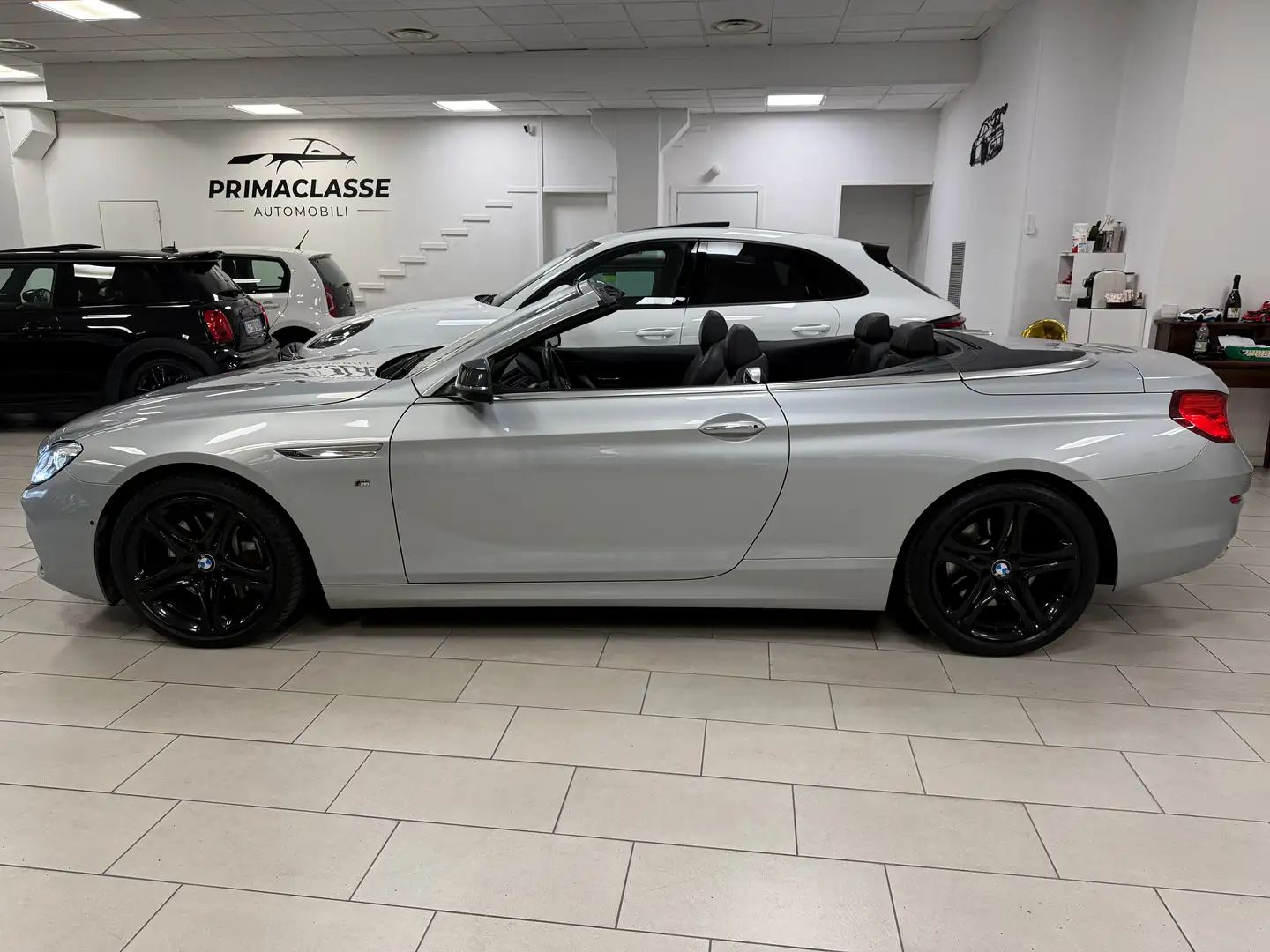 BMW 640 640d Cabrio navi auto Gris - 2