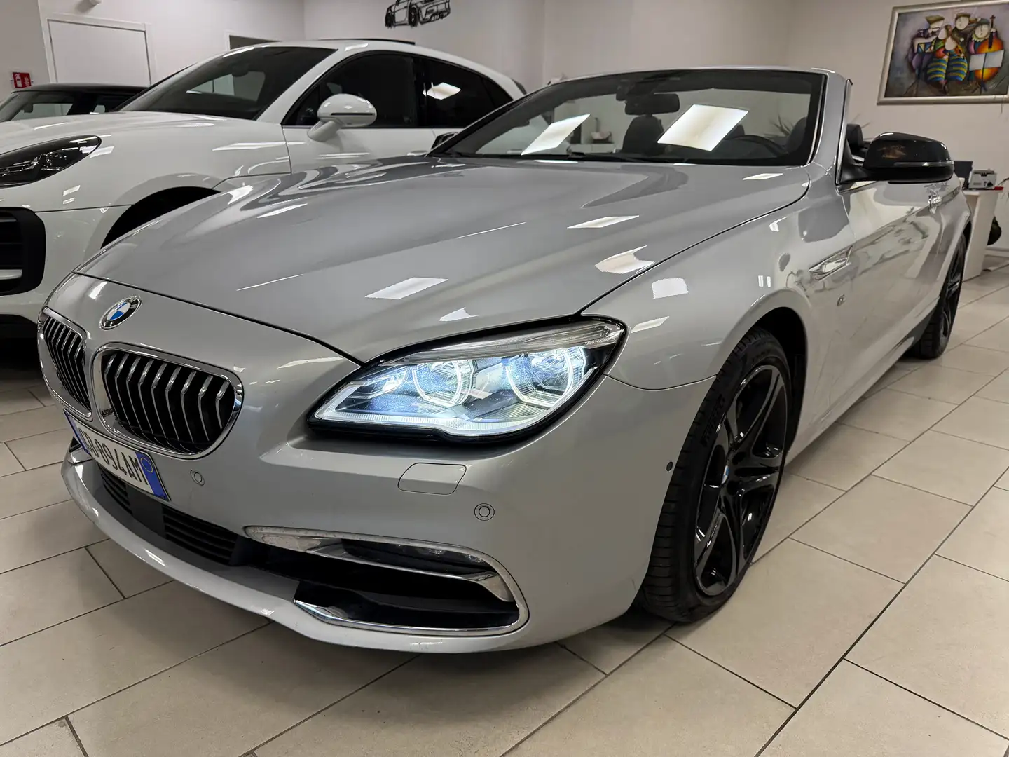 BMW 640 640d Cabrio navi auto Gris - 1