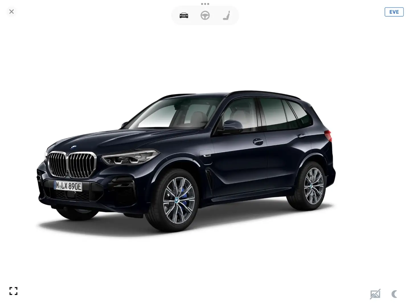 BMW X5 xDrive45e M Sportpaket HUD*AHK*Komfortsitz Schwarz - 1