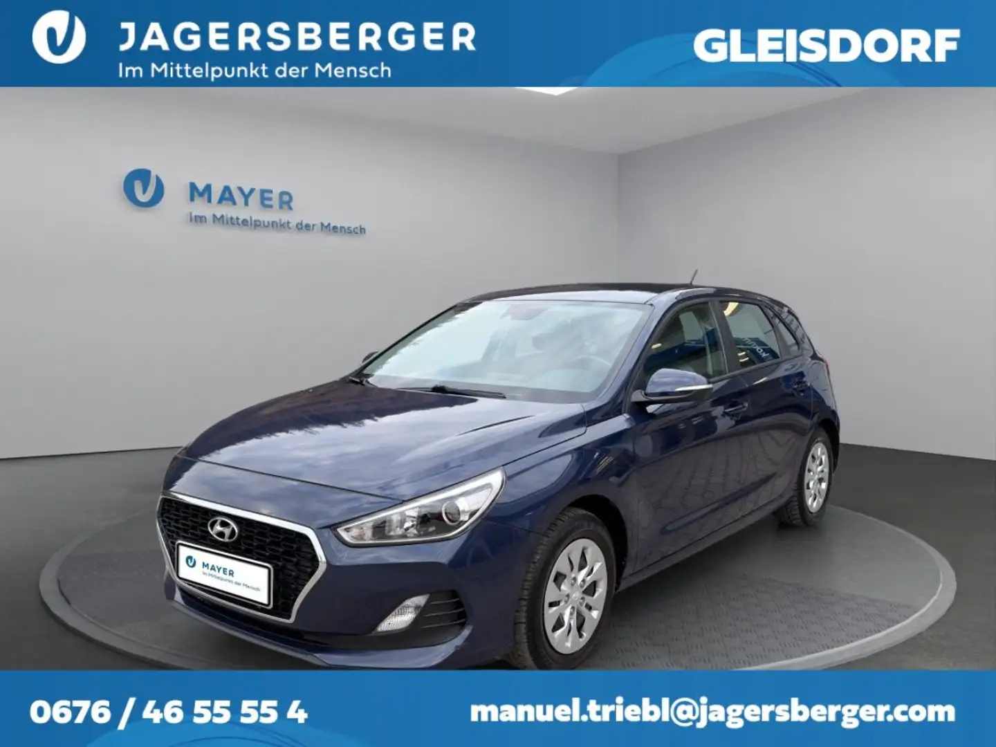 Hyundai i30 1,4 MPI Entry Blau - 1
