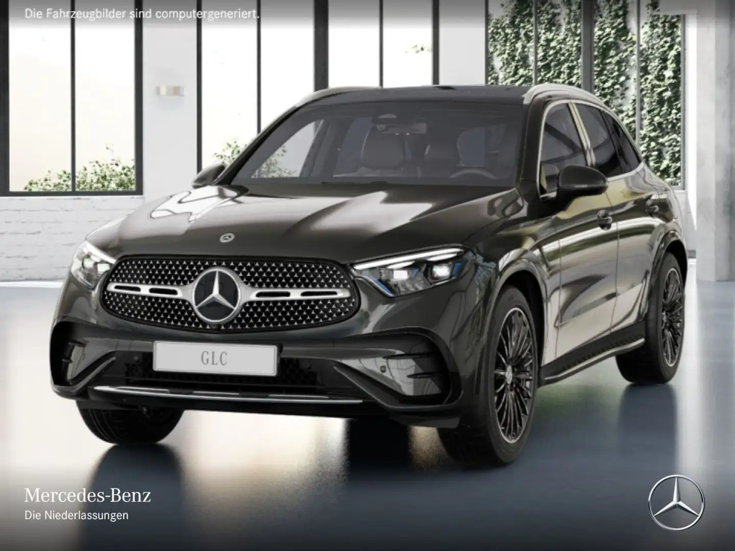 Mercedes-Benz GLC 300 de 4M AMG+PANO+BURMESTER+KAMERA+SITZKLIMA Grau - 2