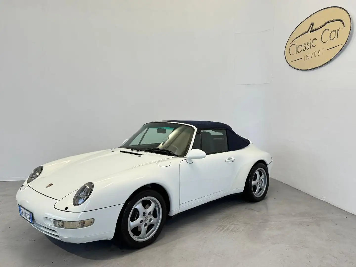 Porsche 993 Carrera cat Cabriolet ISCRITTA ASI CAPPOTTA BLU Bianco - 1