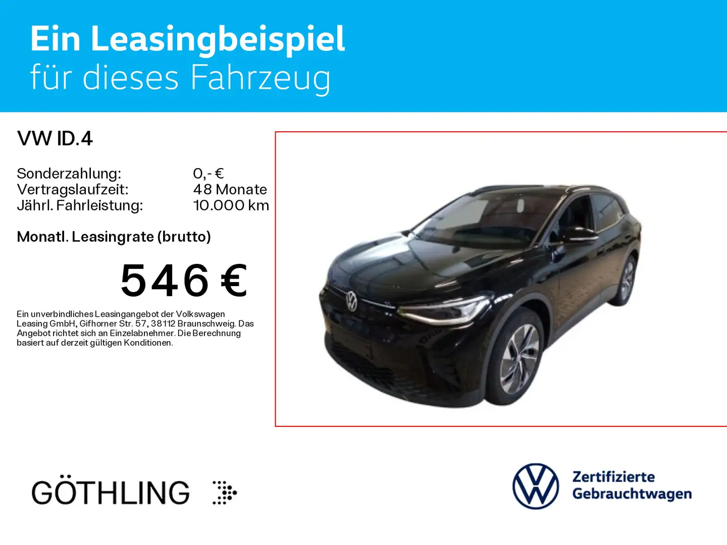 Volkswagen ID.4 Pro*NAVI*WP*AHK*KAM*IQ-Light*Assistenzpaket Schwarz - 2