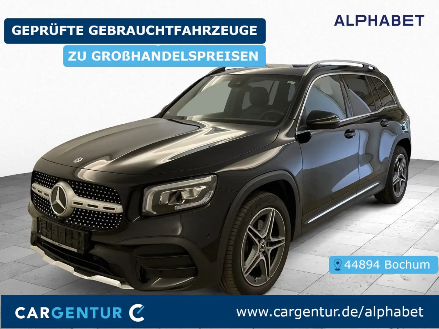 Mercedes-Benz GLB 200 AMG Line Burmester Pano S-Dach BLIS Key Schwarz - 1
