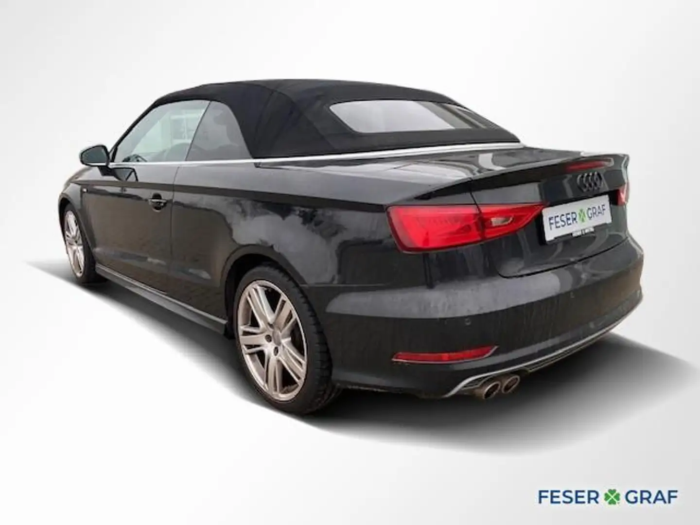Audi A3 Cabriolet 2.0 TDI S-line DSG/B&O/Kopfhzg/Navi/Xeno Schwarz - 2
