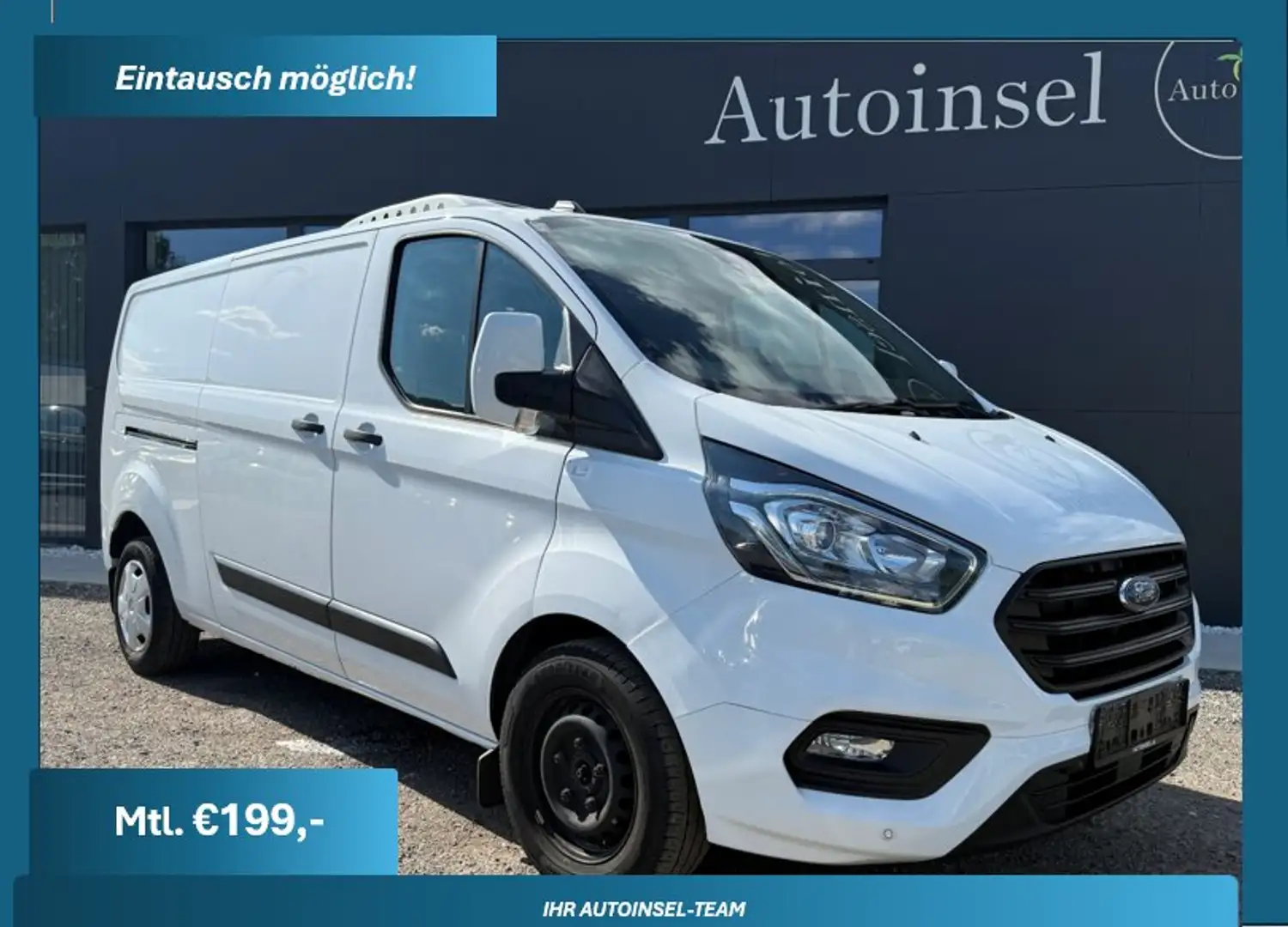 Ford Transit Custom 320 L2 Kühlwagen PDC Tempomat Weiß - 1