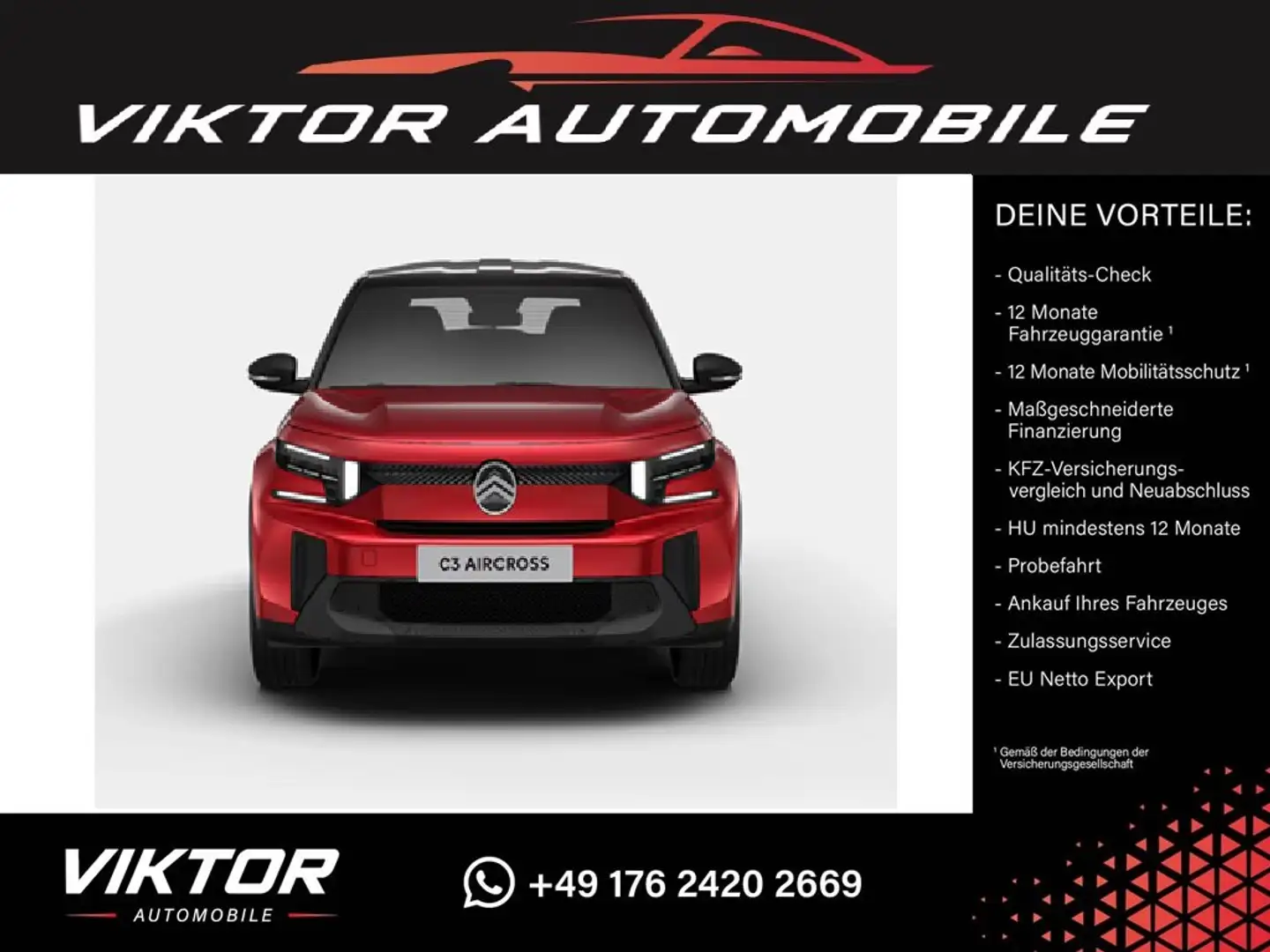 Citroen C3 Aircross 1.2 TURBO 100 "YOU" 6-Gang-Schalter BESTELLAKTION Rot - 2