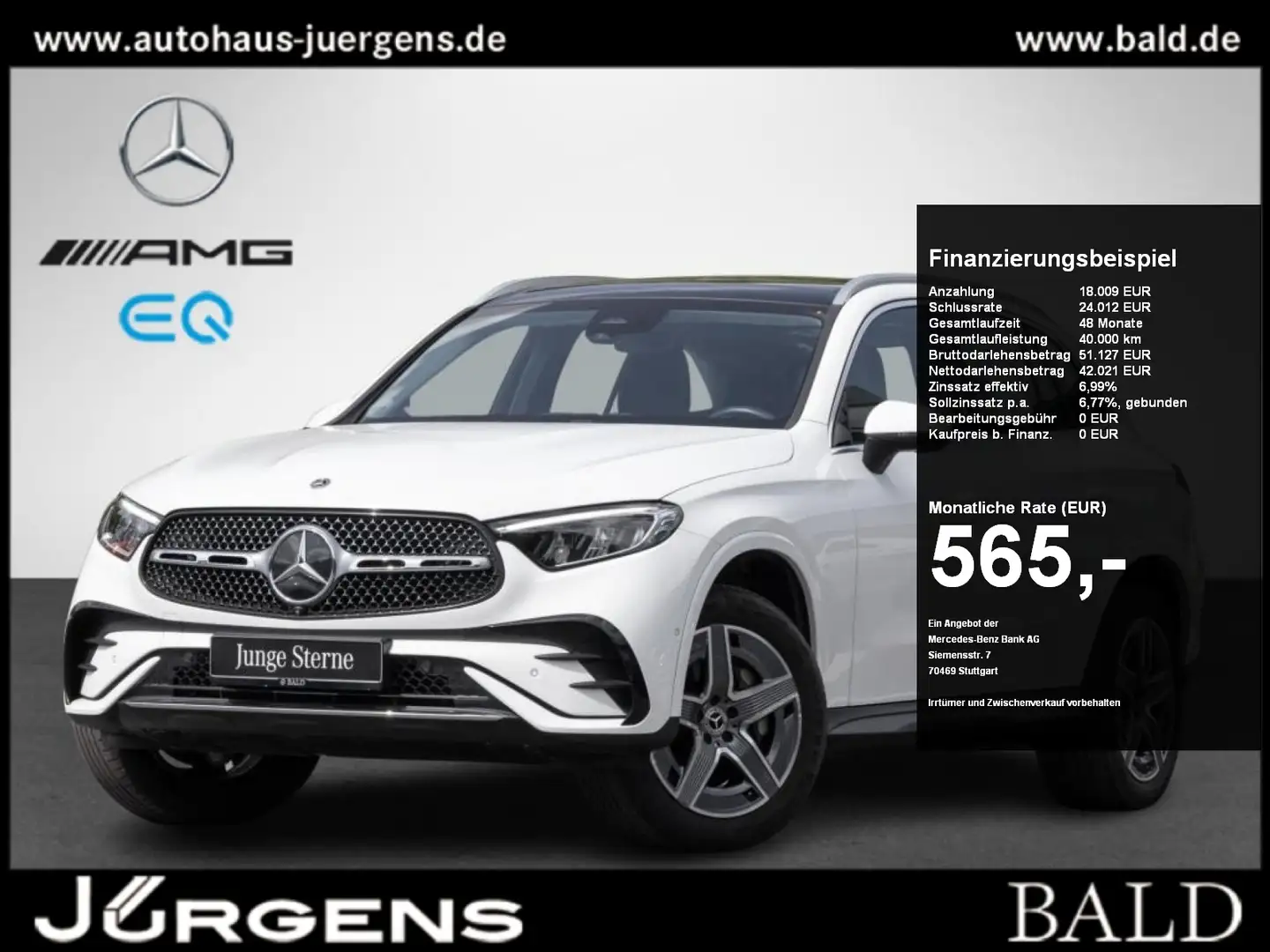 Mercedes-Benz GLC 400 e 4M AMG/Wide/LED/Pano/AHK/360/Memo/Easy Wit - 1