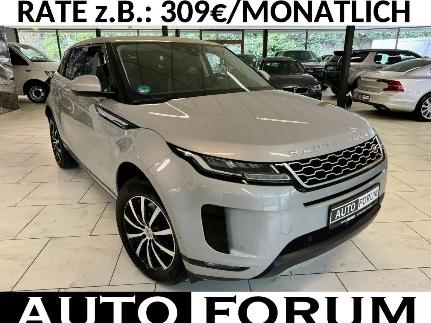 Land Rover Range Rover Evoque D240 AWD AUT NAVI LEDER AHK Silber - 1