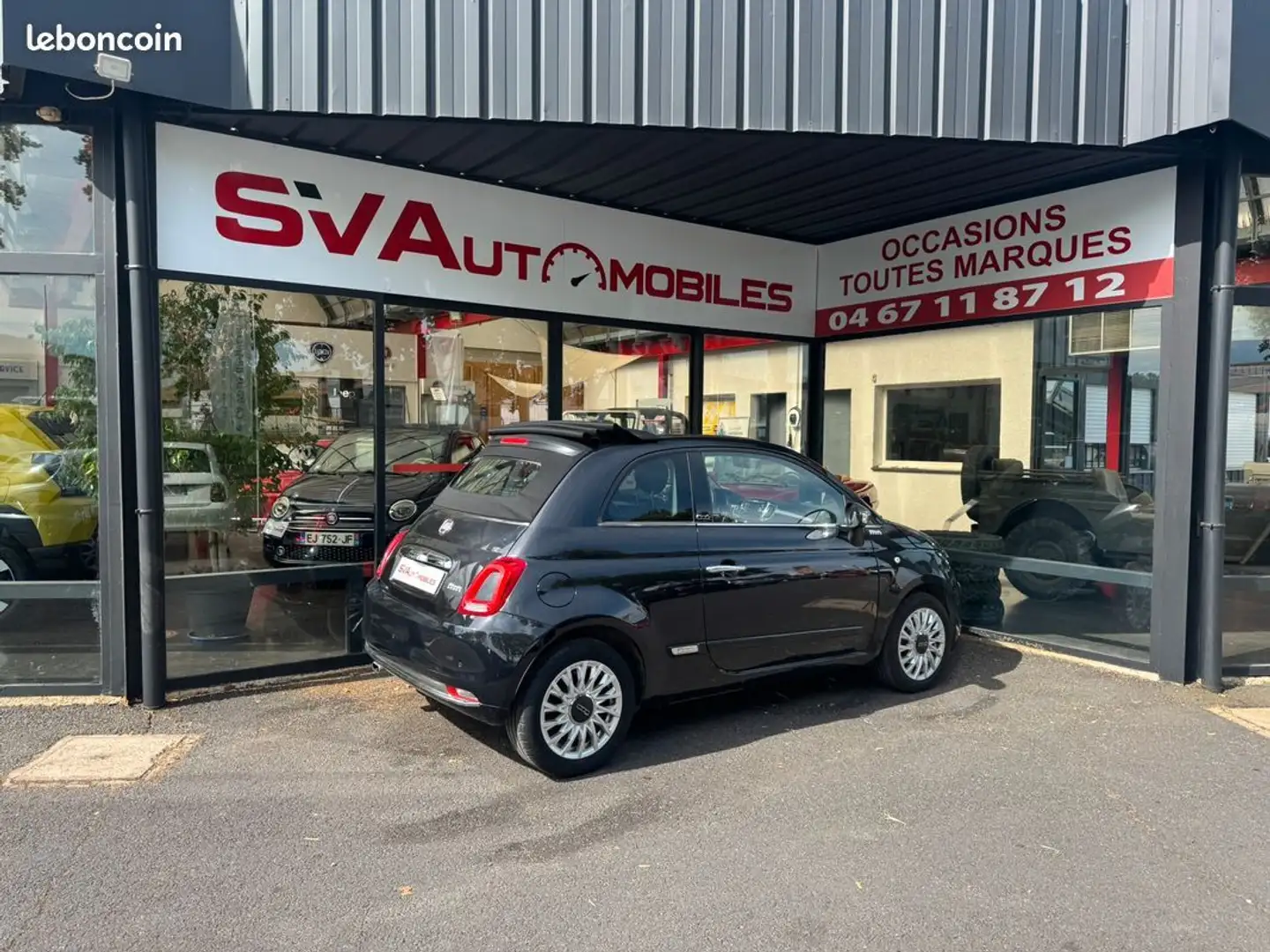 Fiat 500 500C 1.2 8v 69ch Lounge Schwarz - 2