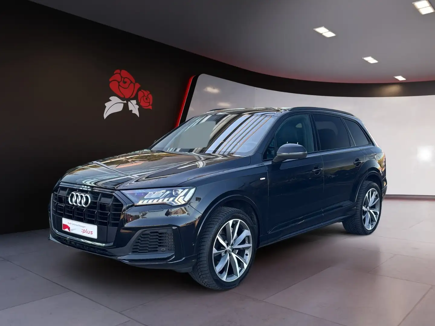Audi Q7 55 3.0 TFSI e quattro S-line AHK Pano ACC HUD 360 Schwarz - 2
