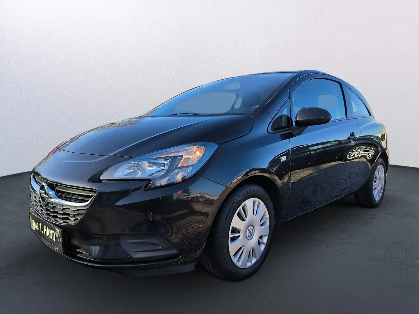 Opel Corsa E Edition,EURO6,Klima,1Hand,TÜVAktuell04/25 Schwarz - 1