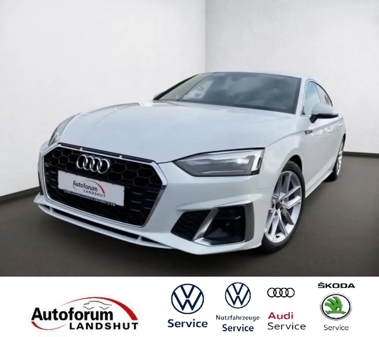 Audi A5 Sportback 40TFSI S line LED/VIRTUAL/AHK/AMBI+ White - 2