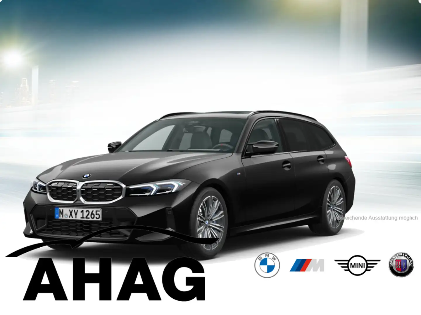 BMW 340 M340i xDrive Touring Auto Innovationsp. Panorama Schwarz - 2
