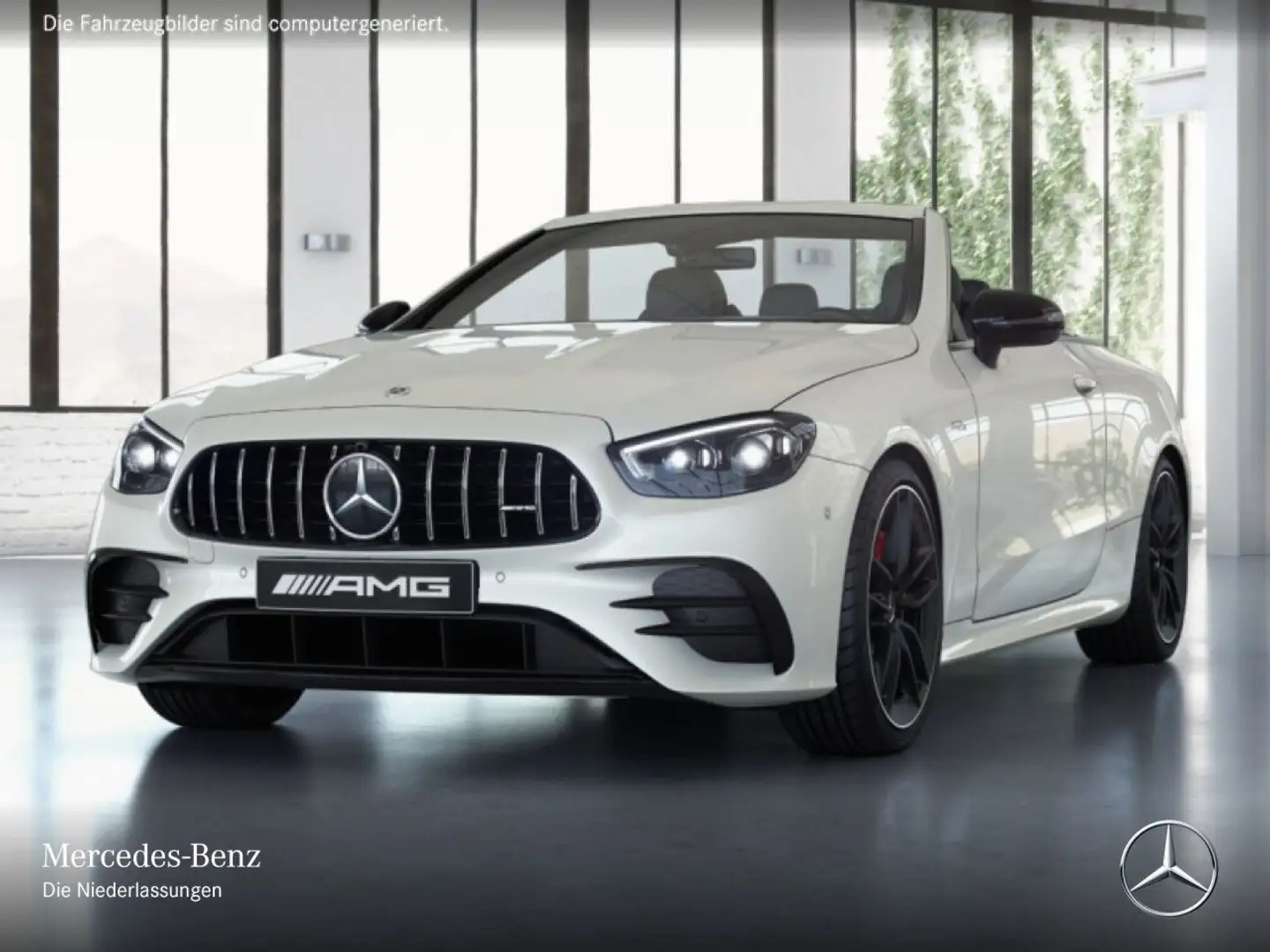 Mercedes-Benz E 53 AMG E 53 Cabrio 4M AMG+NIGHT+MULTIBEAM+FAHRASS+KAMERA Weiß - 2