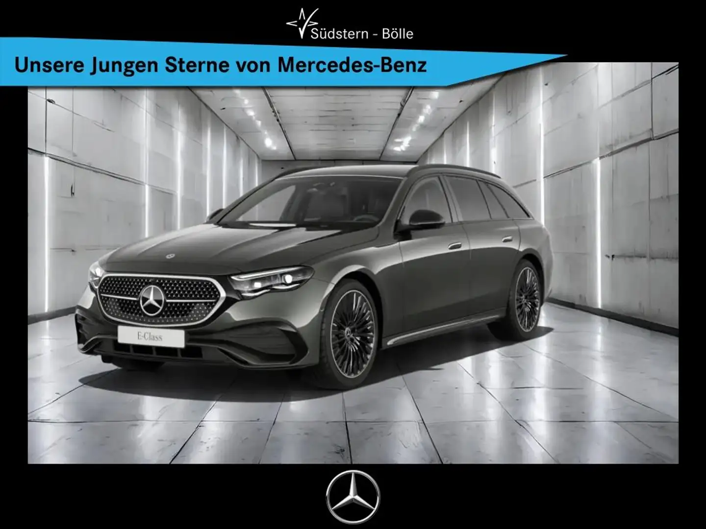Mercedes-Benz E 450 T 4M +AMG+SHZ+AMBIENTE+NAVI+MEMORY+360°KAM Gris - 1