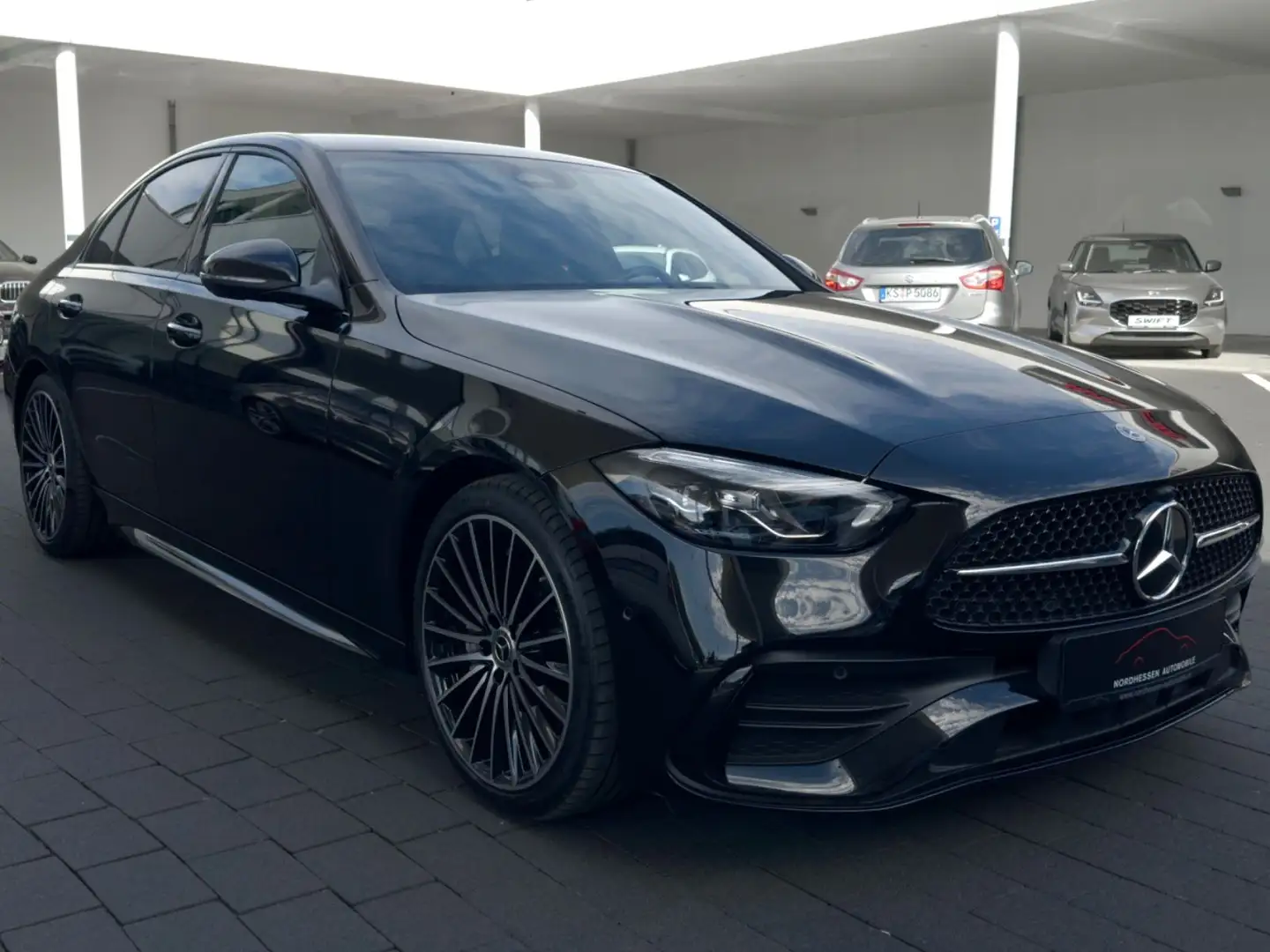 Mercedes-Benz C 220 d Lim. AMG Line | Night-Paket | 19" | AHK Negro - 2
