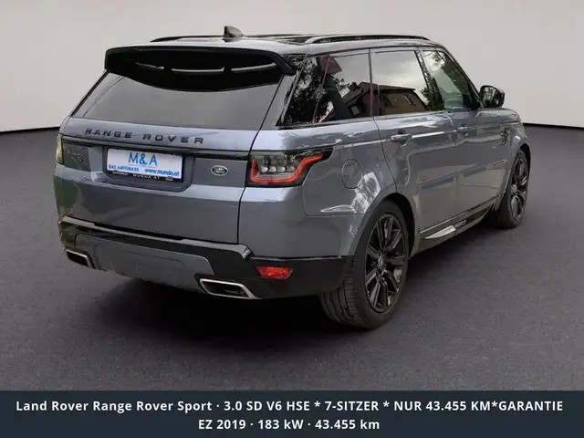 Land Rover Range Rover Sport 3.0 SD V6 HSE * 7-SITZER * NUR 43.455 KM*GARANTIE Ansicht 4