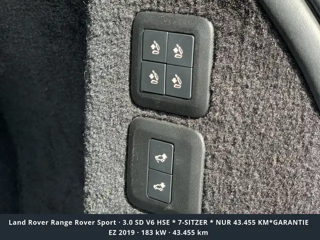 Land Rover Range Rover Sport 3.0 SD V6 HSE * 7-SITZER * NUR 43.455 KM*GARANTIE Ansicht 16